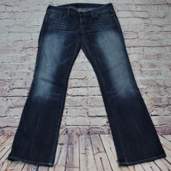 Women's Express Jeans Dark Wash Blue Size 8 Casual - Picture 1 of 6